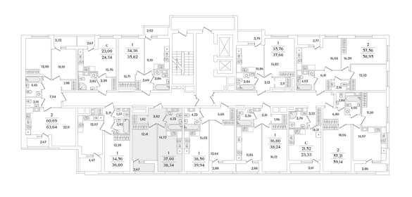 40 м², 1-комнатная квартира 9 200 000 ₽ - изображение 56