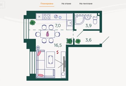 30,1 м², 1-комнатная квартира 5 150 000 ₽ - изображение 87