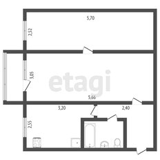 Квартира 45,5 м², 2-комнатная - изображение 5