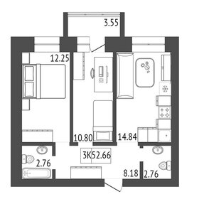 59 м², 3-комнатная квартира 4 900 000 ₽ - изображение 50