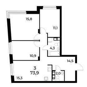 66,2 м², 3-комнатная квартира 6 500 000 ₽ - изображение 114