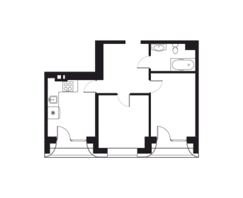 Квартира 56,6 м², 3-комнатная - изображение 1