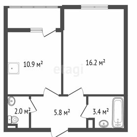 Квартира 39,8 м², 1-комнатная - изображение 2