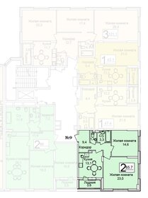 50,3 м², 1-комнатная квартира 15 002 580 ₽ - изображение 11