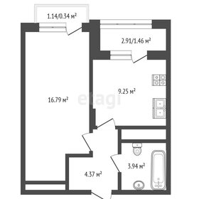 Квартира 36,2 м², 1-комнатная - изображение 3