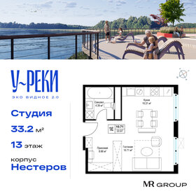 Квартира 33,2 м², студия - изображение 1