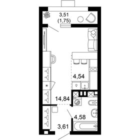 33,7 м², 1-комнатная квартира 5 300 000 ₽ - изображение 60