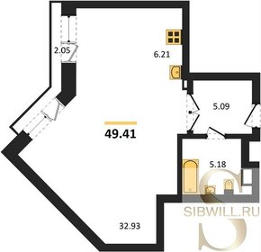 Квартира 49,4 м², 1-комнатная - изображение 1