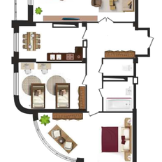 Квартира 135,2 м², 3-комнатная - изображение 2