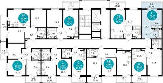 21,4 м², квартира-студия 15 000 000 ₽ - изображение 88