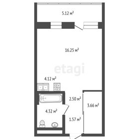 Квартира 37,2 м², студия - изображение 3