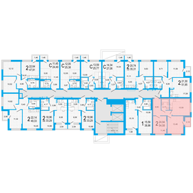 60,6 м², 2-комнатная квартира 7 750 000 ₽ - изображение 66