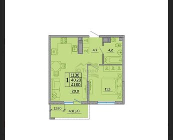55,1 м², 2-комнатная квартира 6 800 000 ₽ - изображение 41
