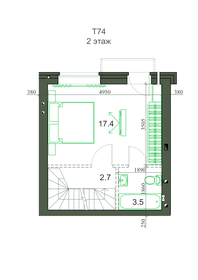 Квартира 75,2 м², 4-комнатная - изображение 2