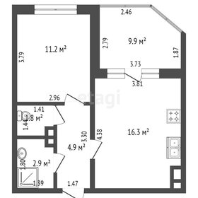 Квартира 46,5 м², 1-комнатная - изображение 2