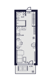 Квартира 31 м², 1-комнатные - изображение 1