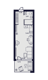 Квартира 33,2 м², 1-комнатные - изображение 1