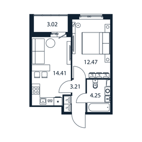 36 м², 1-комнатная квартира 5 050 000 ₽ - изображение 106