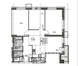 98 м², 4-комнатная квартира 19 800 000 ₽ - изображение 35