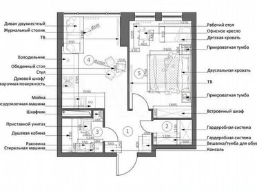 51 м², 1-комнатная квартира 7 000 000 ₽ - изображение 53