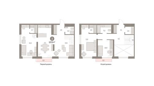 167 м², 3-комнатная квартира 22 500 000 ₽ - изображение 106