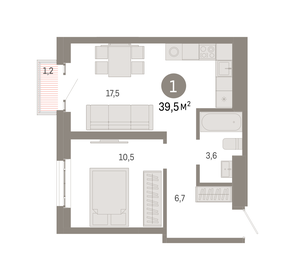 30 м², квартира-студия 11 698 560 ₽ - изображение 11