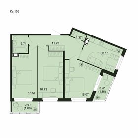 Квартира 81,7 м², 3-комнатная - изображение 2