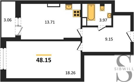 48,2 м², 1-комнатная квартира 5 780 000 ₽ - изображение 32