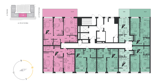 59,6 м², 2-комнатная квартира 4 990 000 ₽ - изображение 87