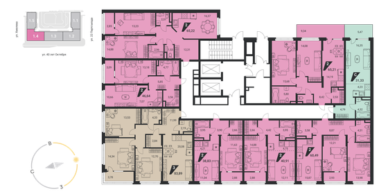 68 м², 2-комнатная квартира 8 228 000 ₽ - изображение 21