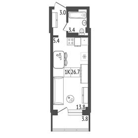 24,7 м², квартира-студия 3 500 000 ₽ - изображение 33