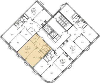 43,4 м², 1-комнатная квартира 13 283 167 ₽ - изображение 53