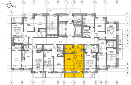 Квартира 35,9 м², 1-комнатная - изображение 2