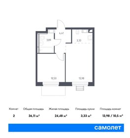 35,2 м², 1-комнатная квартира 8 297 431 ₽ - изображение 25