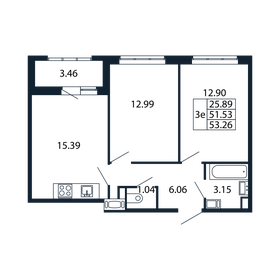 50 м², 2-комнатная квартира 13 803 888 ₽ - изображение 78