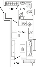 18 м², квартира-студия 4 900 000 ₽ - изображение 87