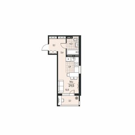 21,2 м², квартира-студия 2 300 000 ₽ - изображение 48