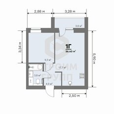 Квартира 36,6 м², 1-комнатная - изображение 2