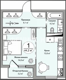 17,5 м², 1-комнатная квартира 2 800 000 ₽ - изображение 44