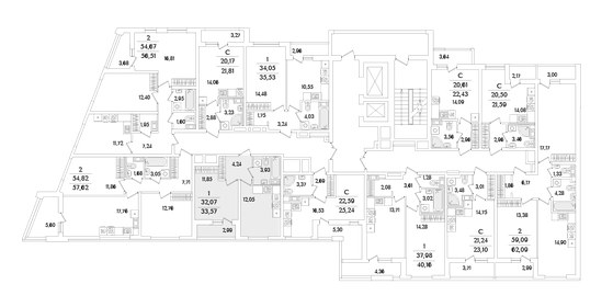 33,4 м², квартира-студия 10 809 500 ₽ - изображение 53