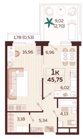 51,5 м², 1-комнатная квартира 15 500 000 ₽ - изображение 87
