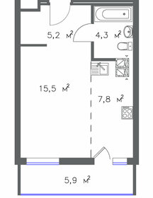 30 м², 1-комнатная квартира 3 500 000 ₽ - изображение 57