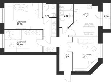 74,1 м², 3-комнатная квартира 6 300 000 ₽ - изображение 45