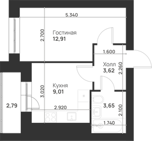 31,9 м², 1-комнатная квартира 3 900 000 ₽ - изображение 43