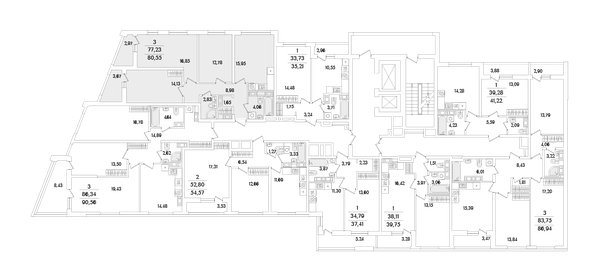 Квартира 80,6 м², 3-комнатная - изображение 2