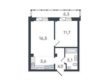 45,3 м², 2-комнатная квартира 5 370 000 ₽ - изображение 70