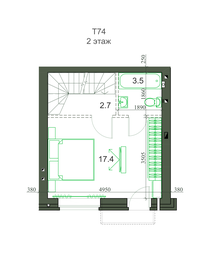 Квартира 75,2 м², 4-комнатная - изображение 2