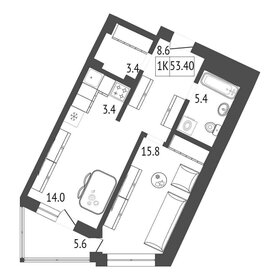 56,3 м², 2-комнатная квартира 8 236 690 ₽ - изображение 31