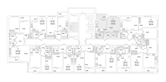 39,2 м², 1-комнатная квартира 7 600 000 ₽ - изображение 118