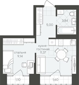 33,3 м², 1-комнатная квартира 3 900 000 ₽ - изображение 53